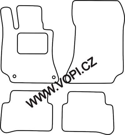Autokoberce Mercedes CLS C218 01/2011 - Carfit (2966)